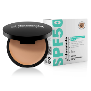 Compact foundation SPF 50+, medium fra pHformula